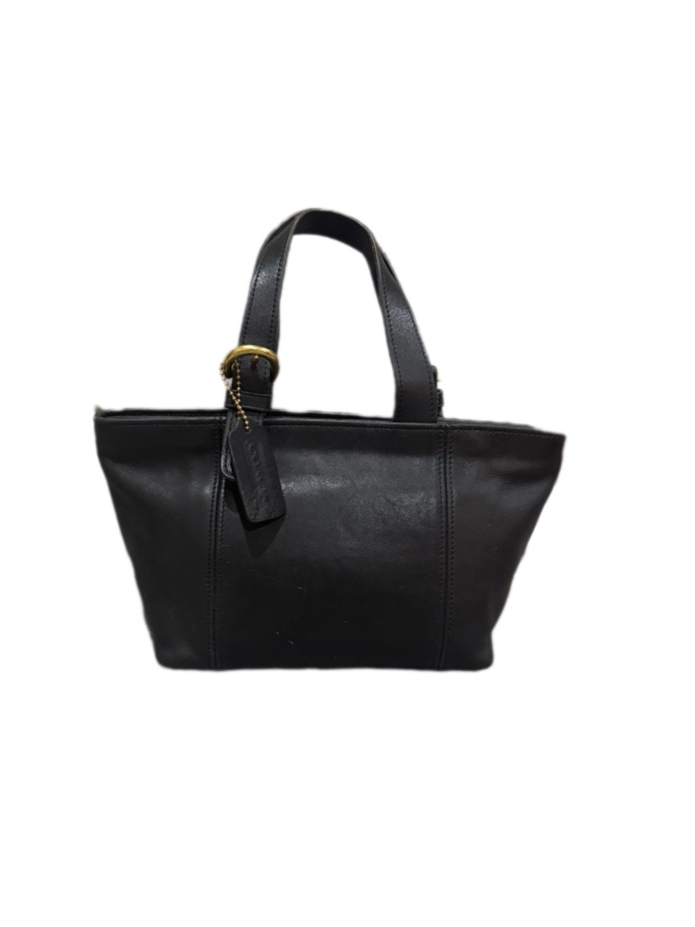 Vintage Coach Waverly Mini Soho Black Leather Bag With Original Hangtag